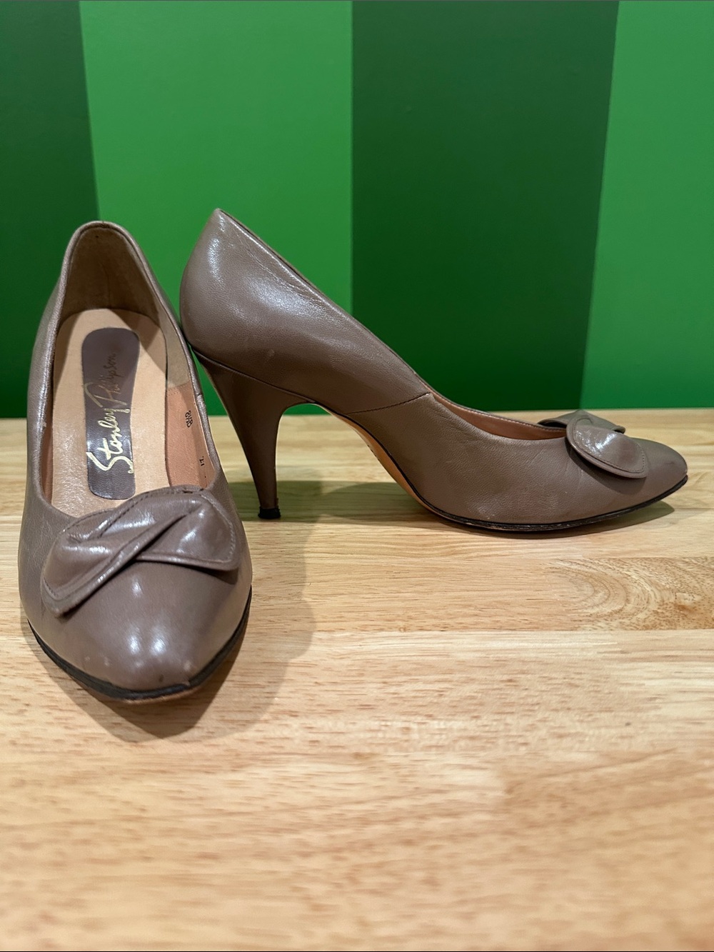 Stanley Philipson Vintage Leather Heels Size 8.5